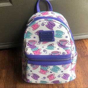 Disney Mad Tea Party Mini Backpack by Loungefly